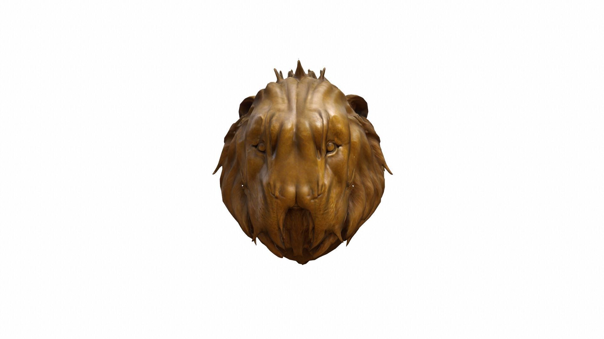 The Golden Lion Is A Majestic Symbol Of Power 3d Render 3D model_5