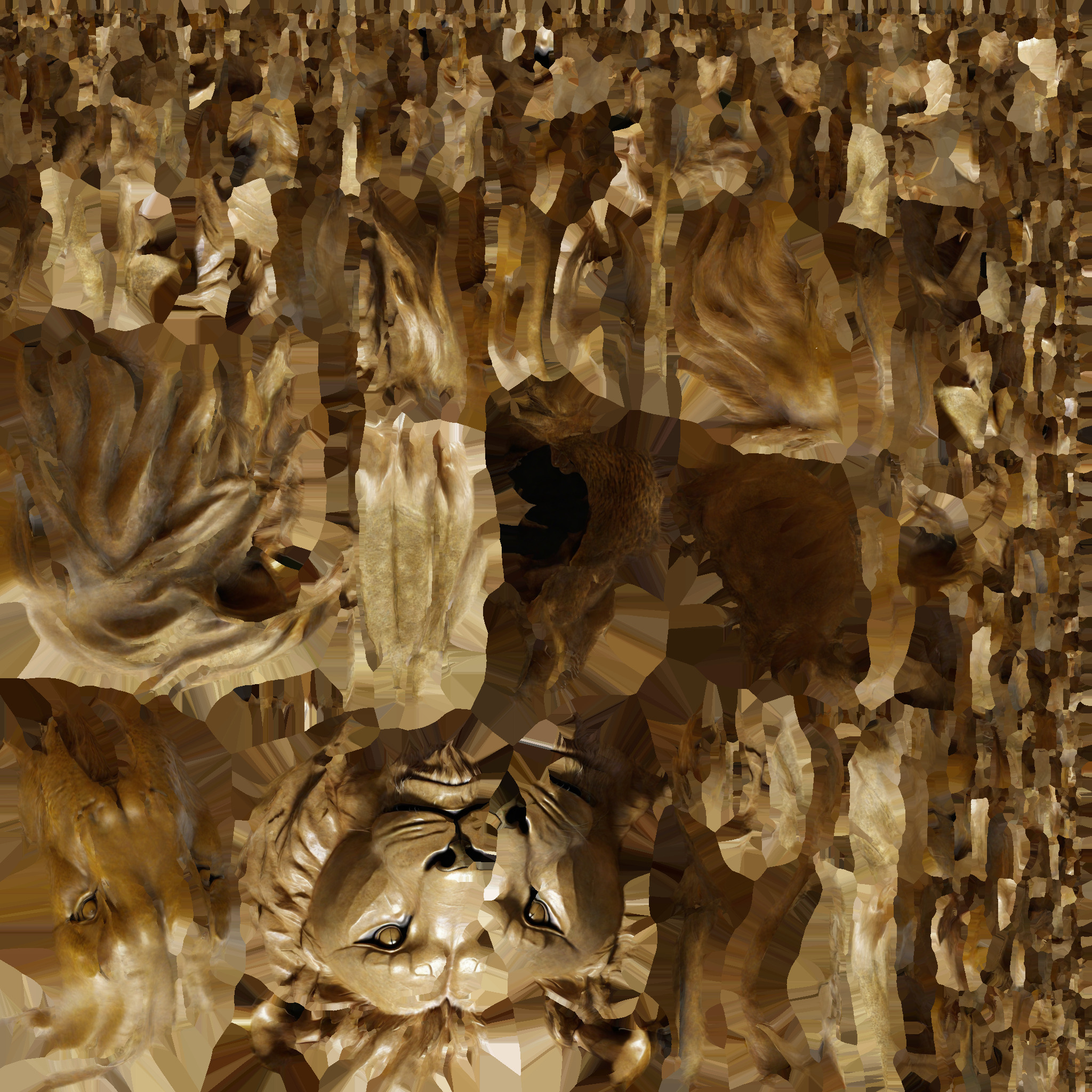 The Golden Lion Is A Majestic Symbol Of Power 3d Render 3D model_9