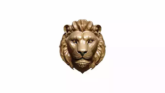 The Golden Lion Is A Majestic Symbol Of Power 3d Render