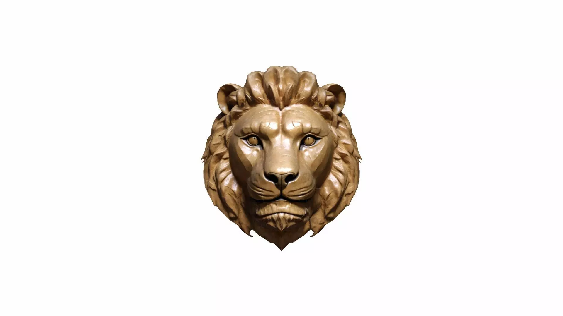 The Golden Lion Is A Majestic Symbol Of Power 3d Render 3D model_0