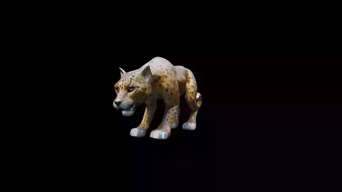 A Wild Jaguar Live  The Forest 3d Render