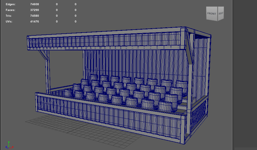 Mobile Tribune Container 3D model_14