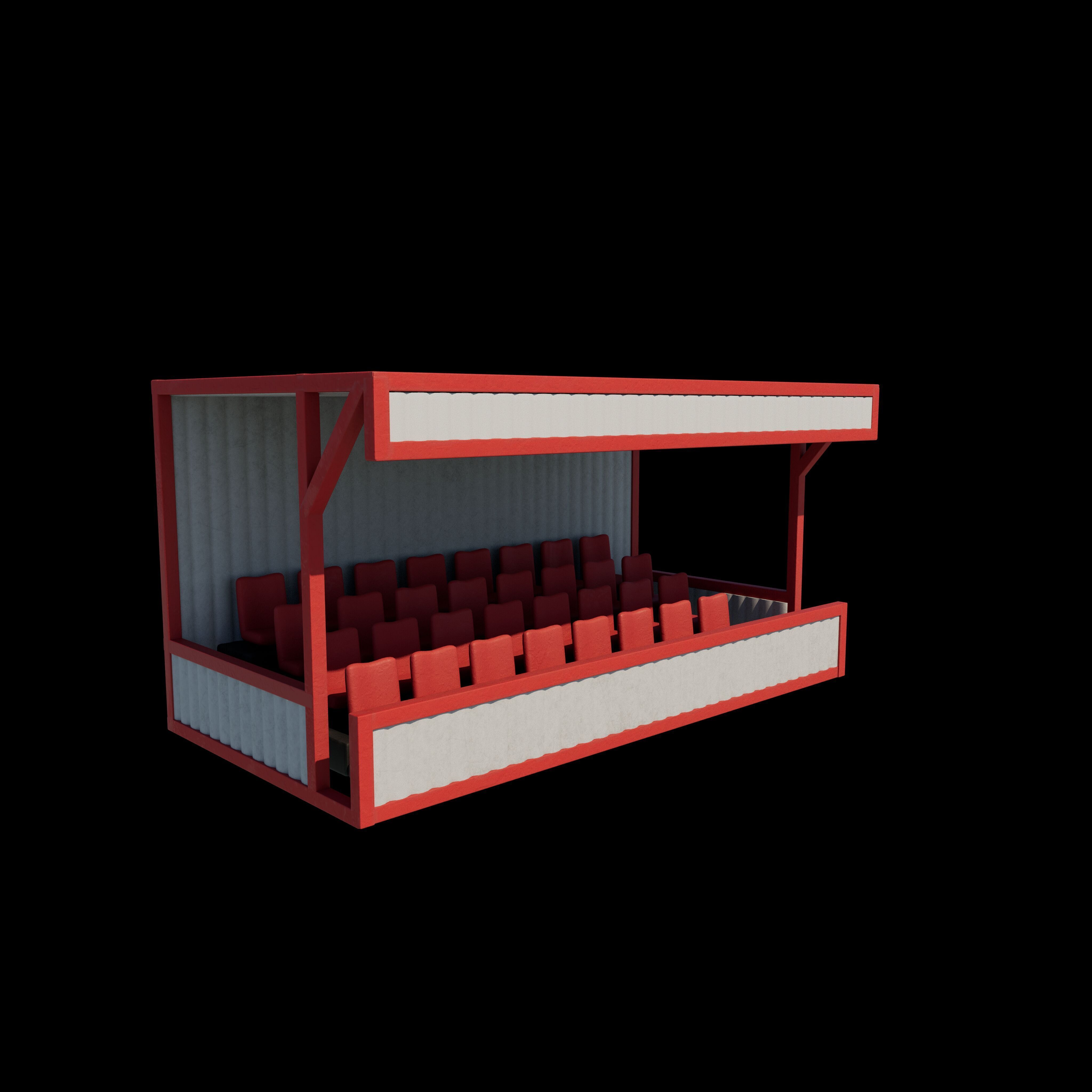 Mobile Tribune Container 3D model_8