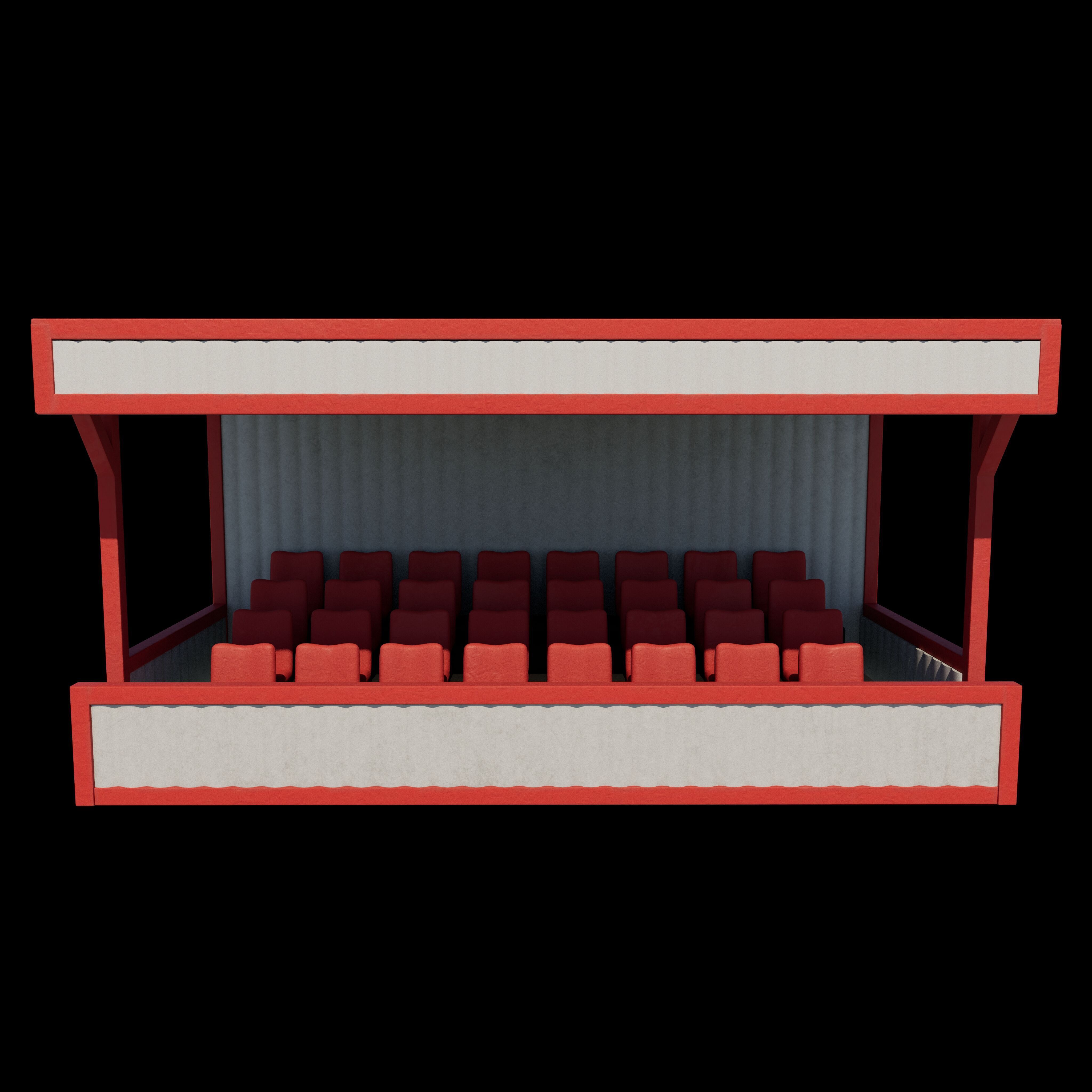 Mobile Tribune Container 3D model_9