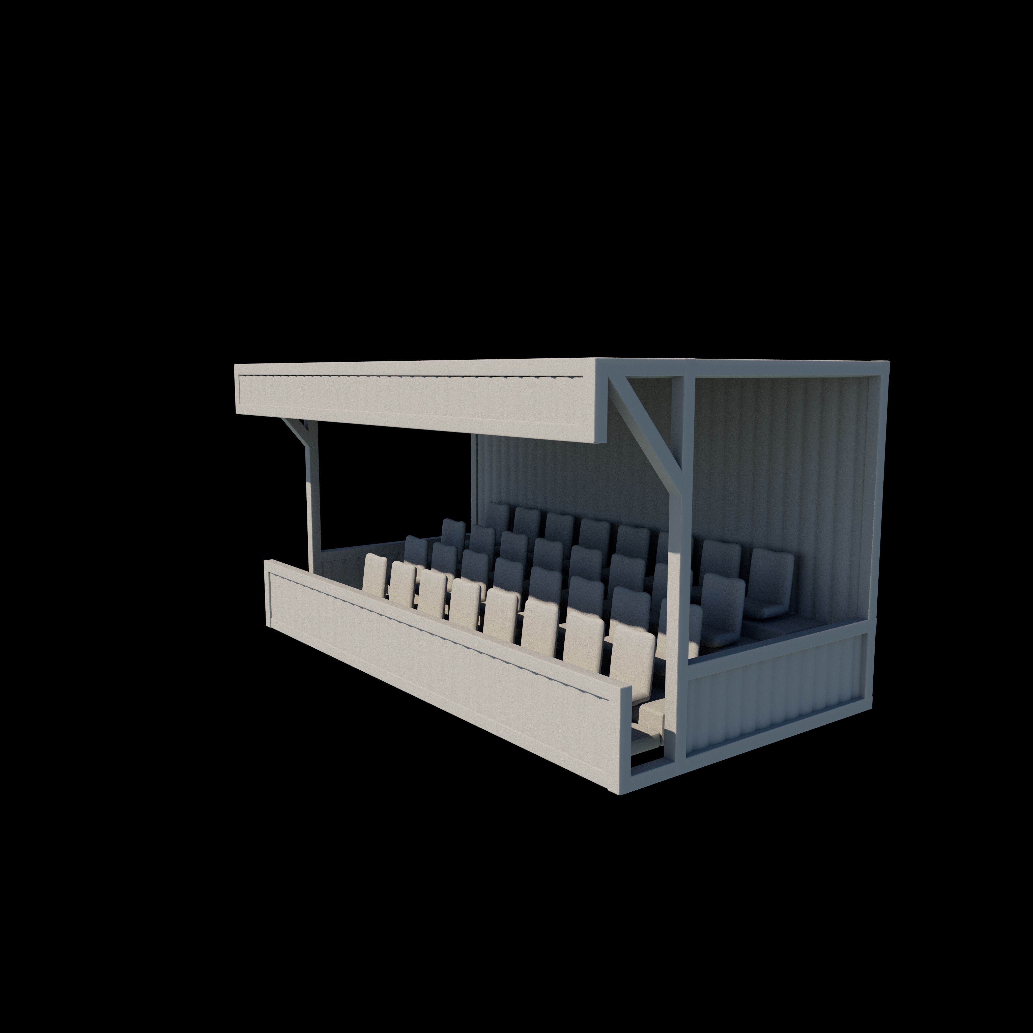 Mobile Tribune Container 3D model_15