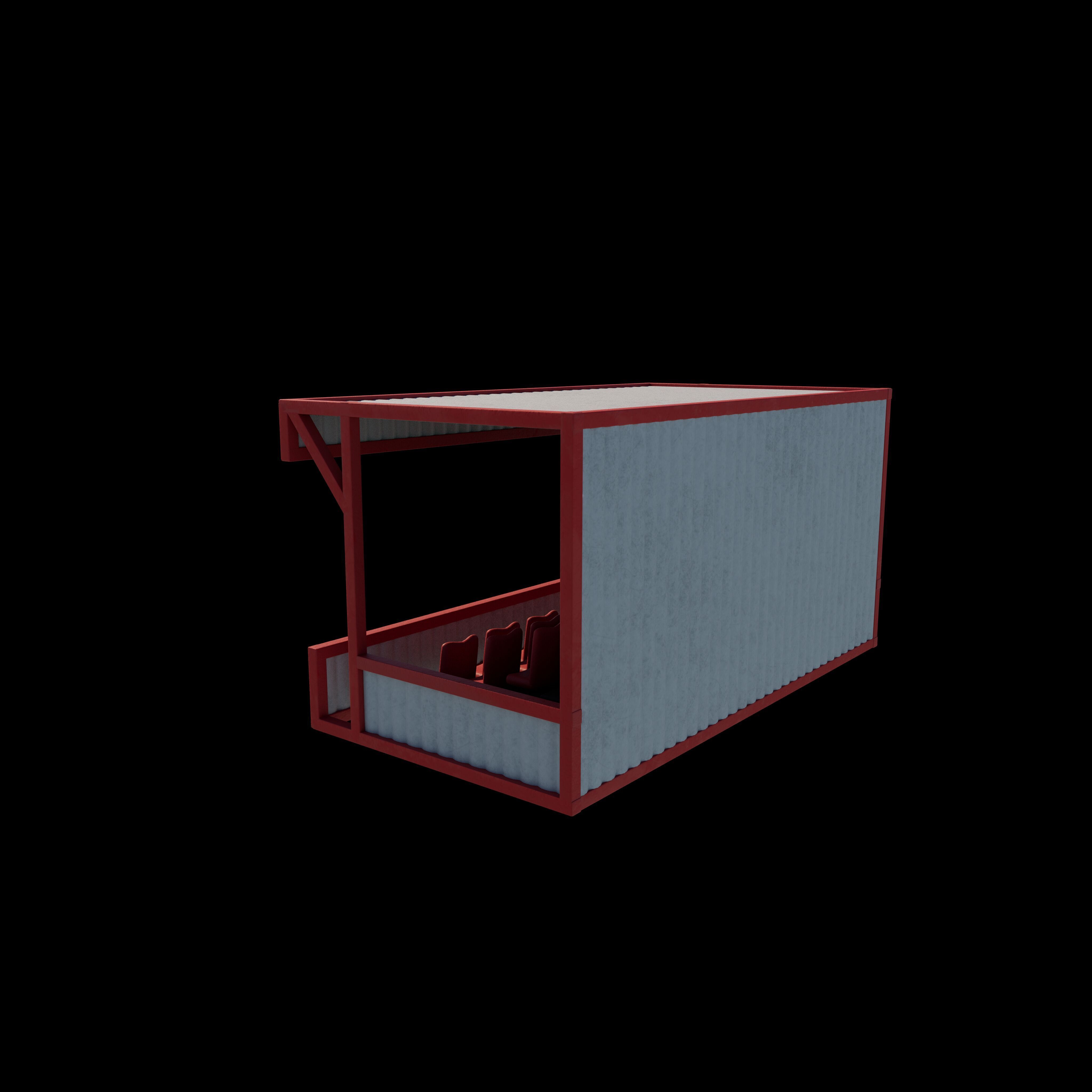 Mobile Tribune Container 3D model_10