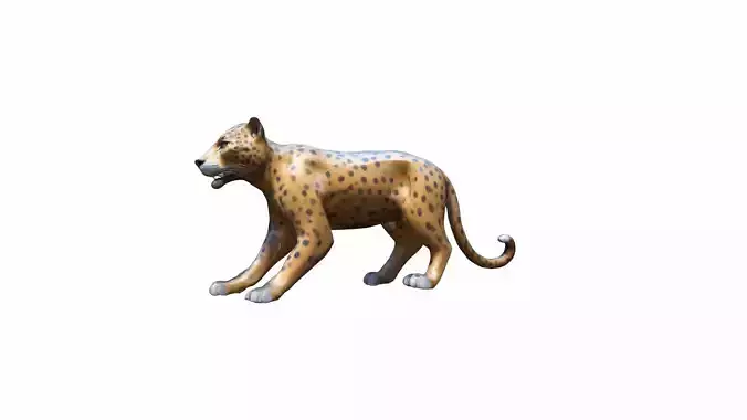 A Wild Jaguar Live  The Forest 3d Render