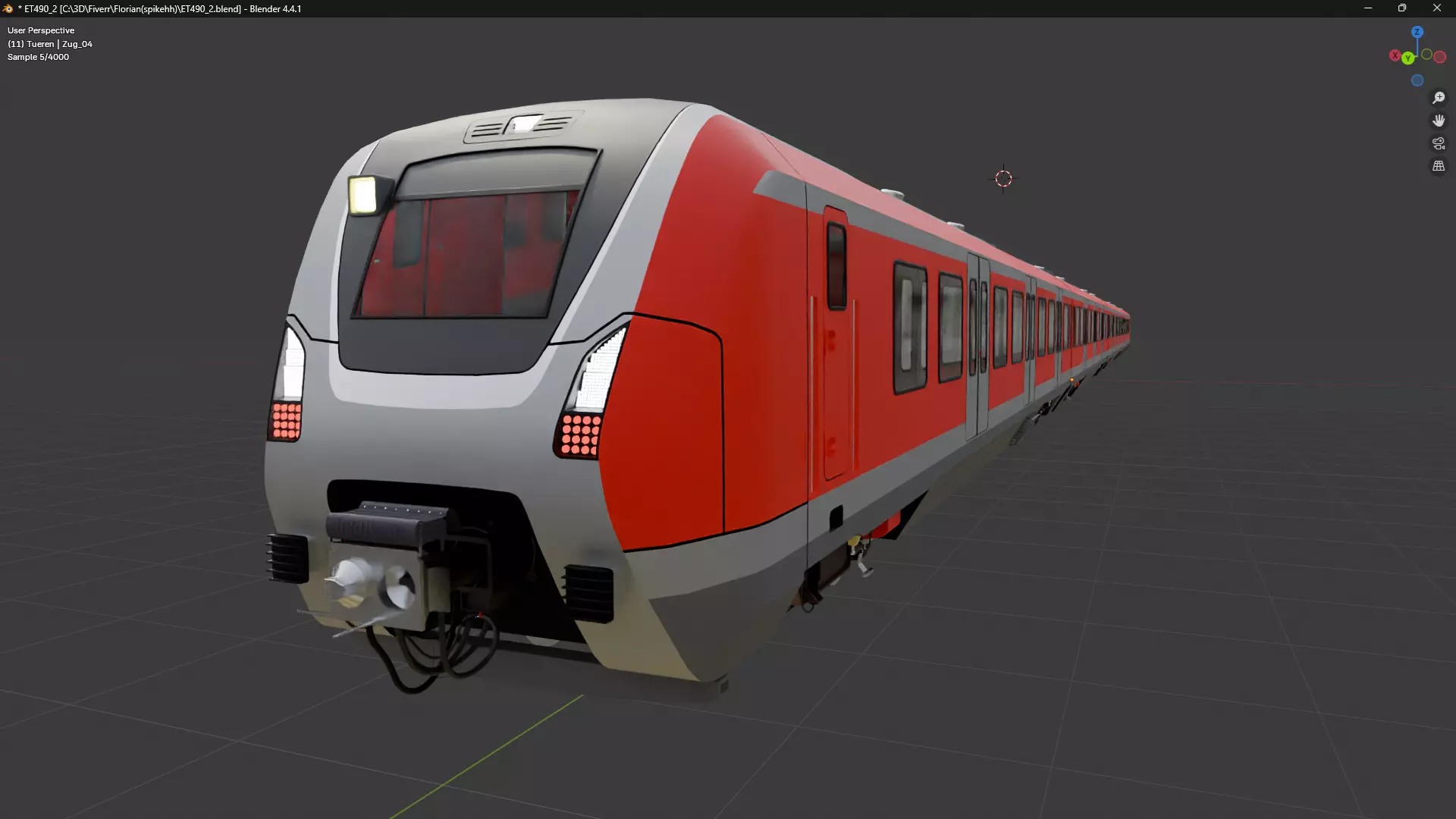 ET 490 - S-Bahn Hamburg 3D model_0