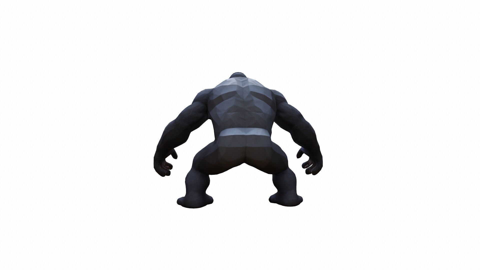 King Kong Gorilla Powerfull Animal In The Forest 3d Render 3D model_4