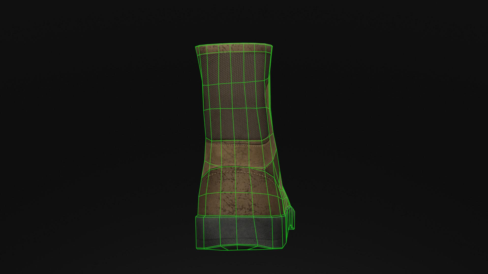 tactical boots Low-poly 3D model_14