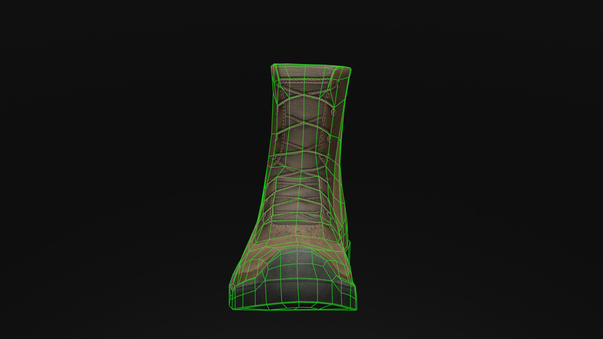 tactical boots Low-poly 3D model_16