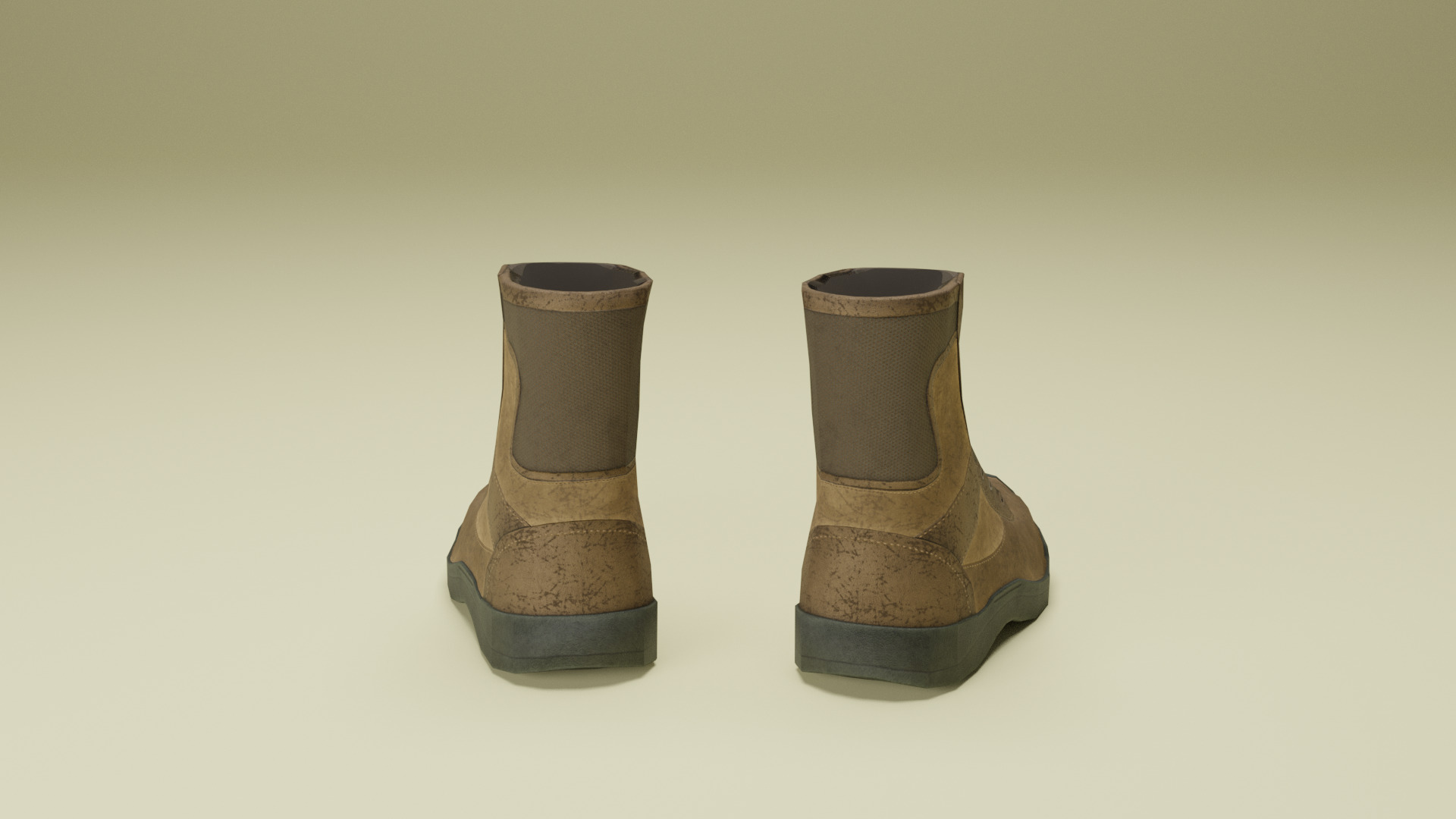 tactical boots Low-poly 3D model_9
