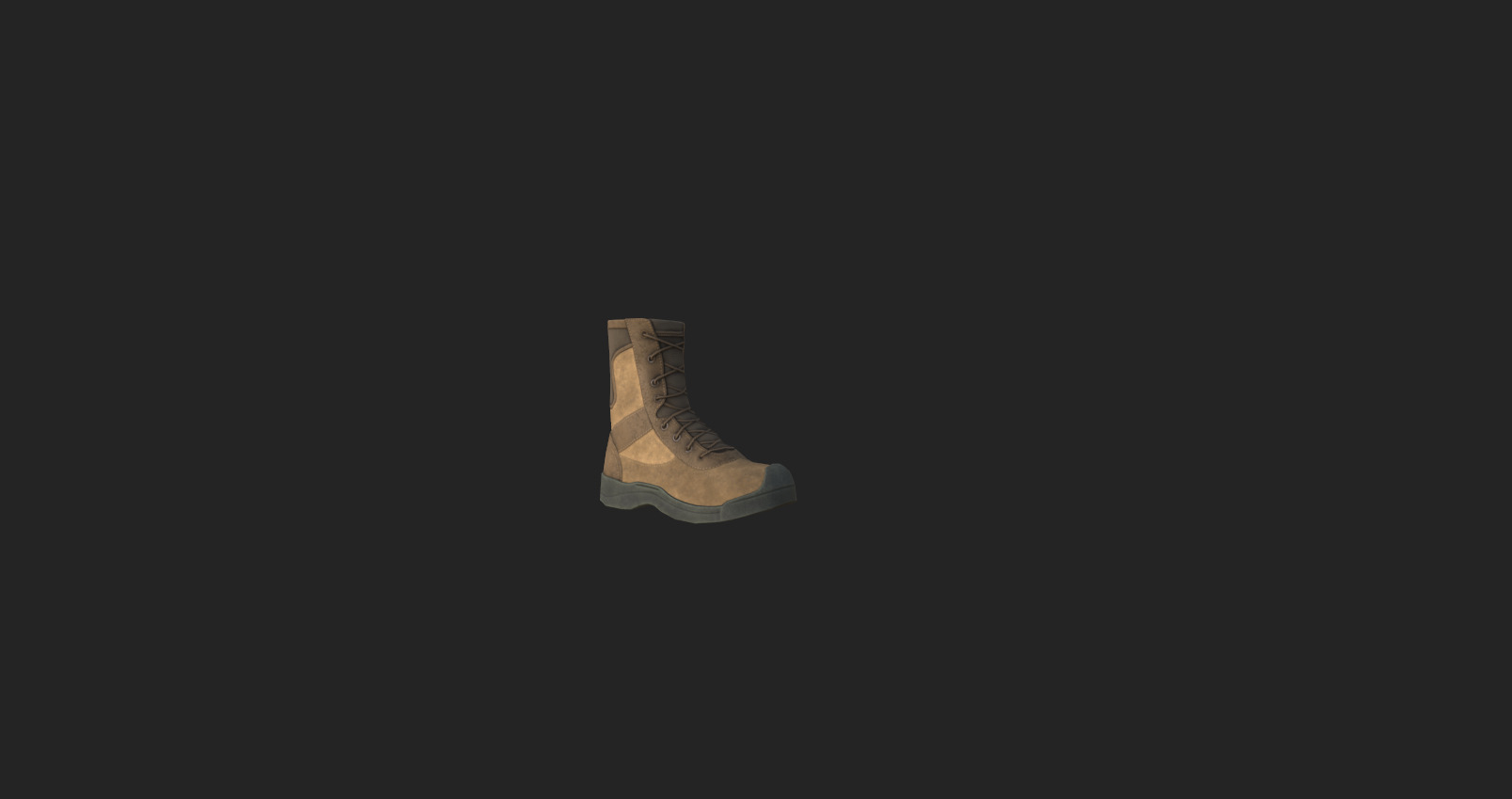 tactical boots Low-poly 3D model_5