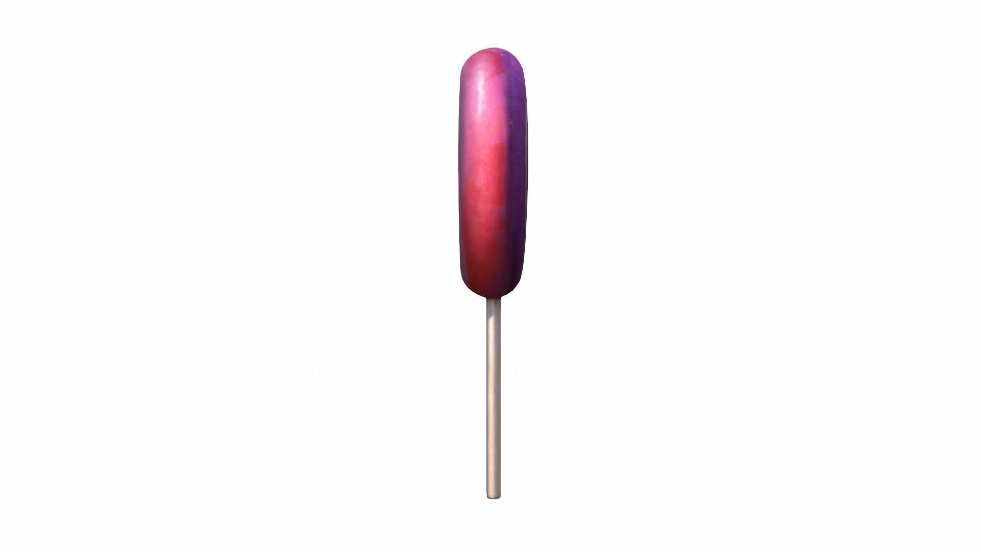 Colorful Rainbow Lollipop 3d Render 3D model_4