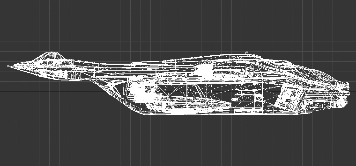 Sci Fi Spaceship 2 Low-poly 3D model_16