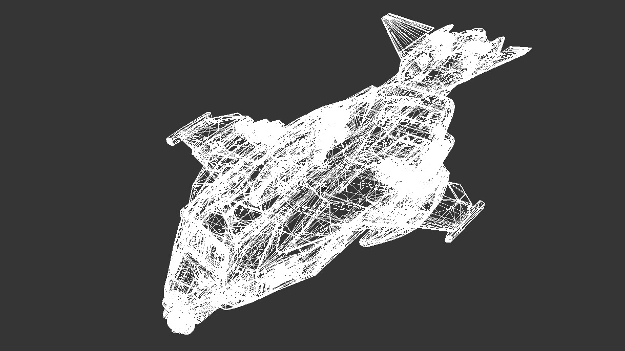 Sci Fi Spaceship 2 Low-poly 3D model_17