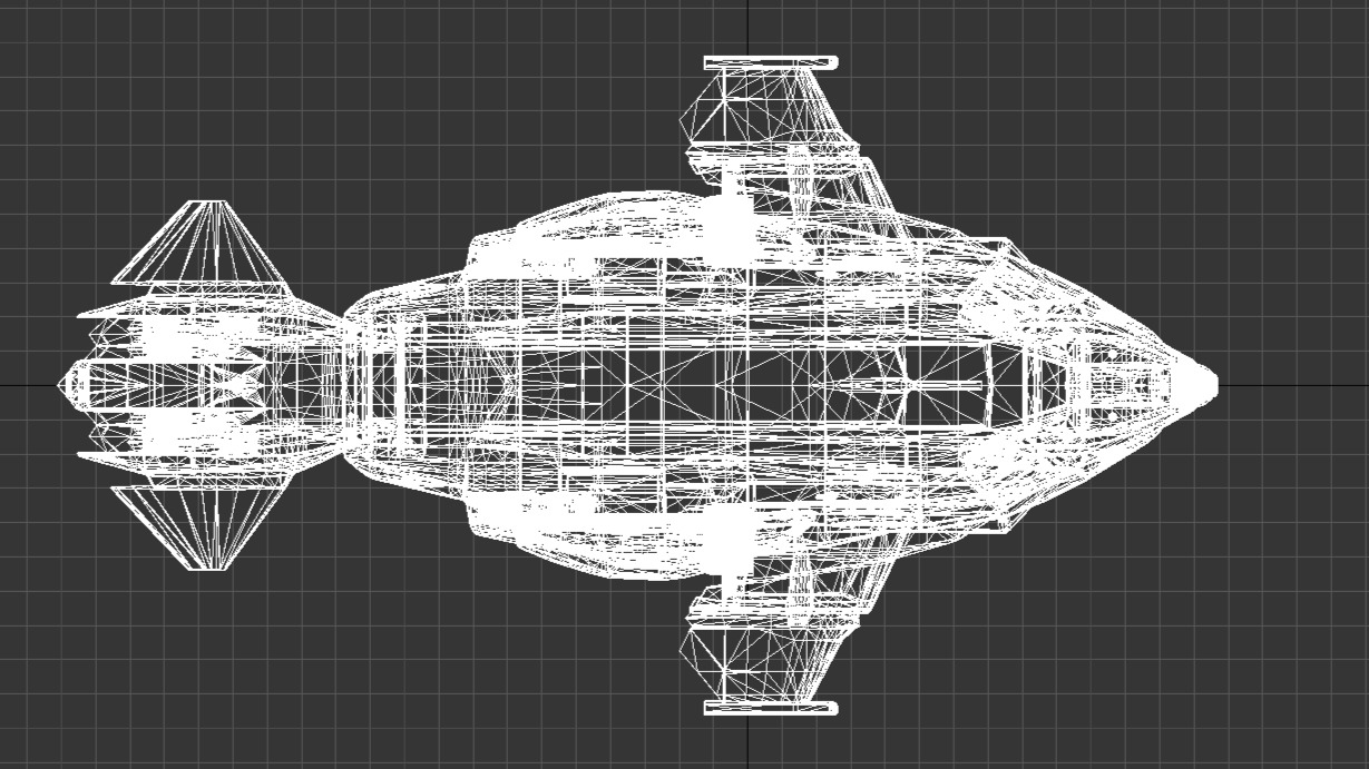 Sci Fi Spaceship 2 Low-poly 3D model_14