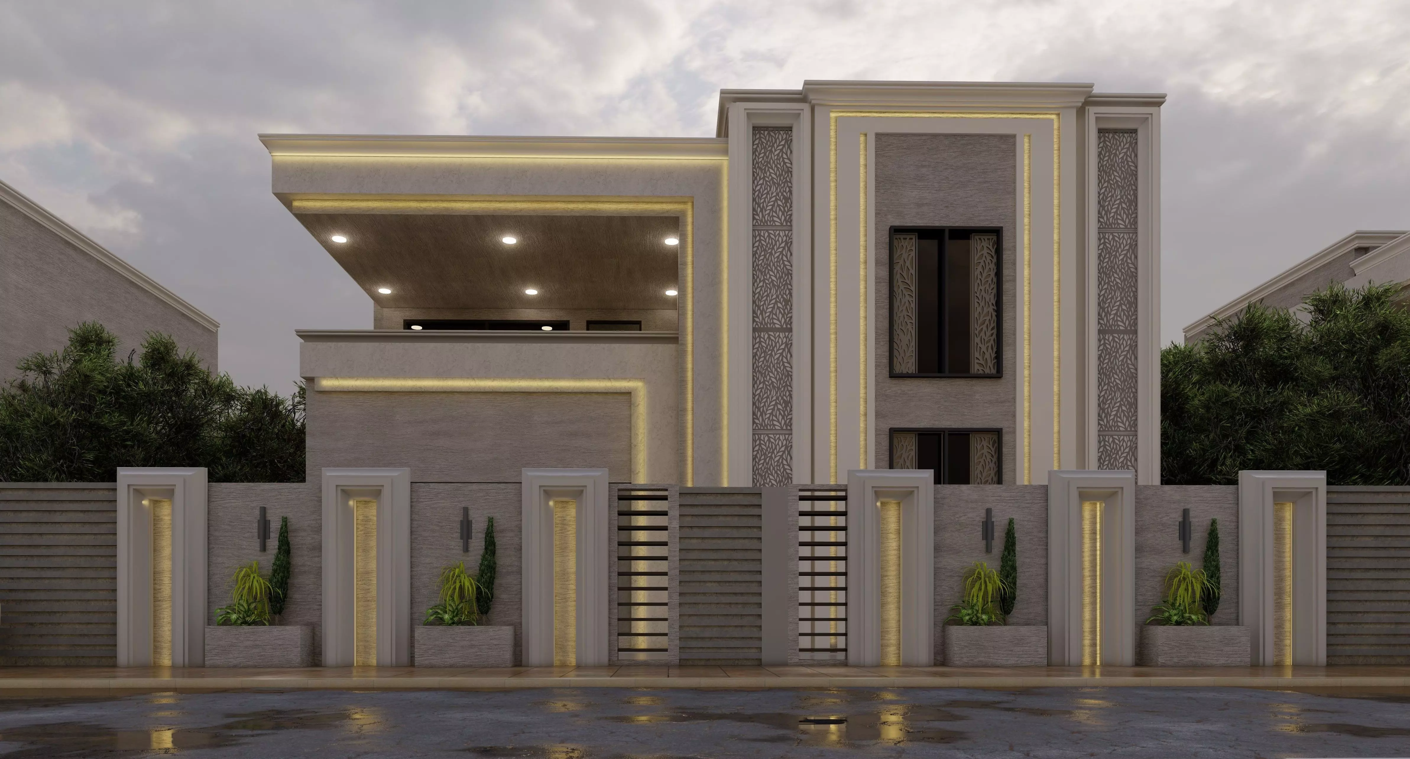 New Classic  Villa  3D model_0