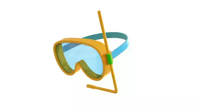 Low-Poly Driving Mask 01 Low-poly 3D model