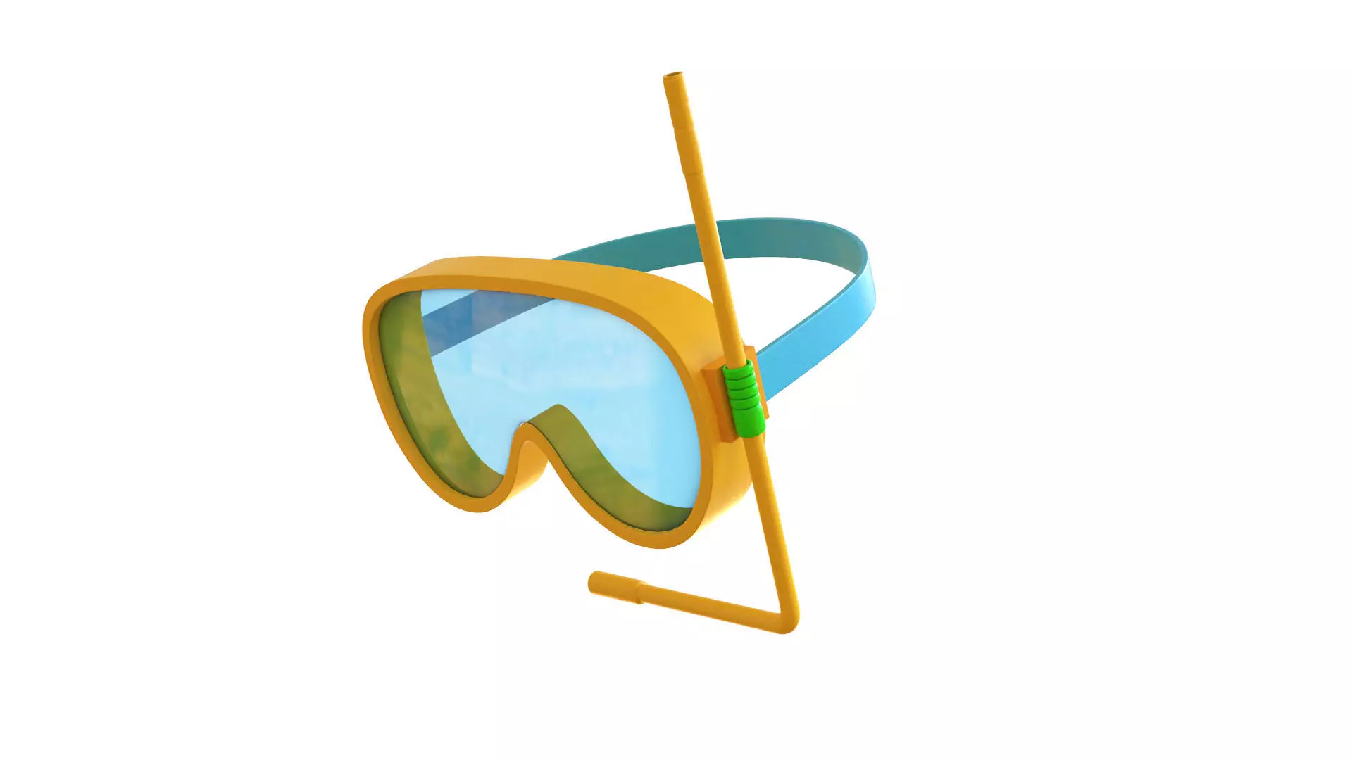 Low-Poly Driving Mask 01 Low-poly 3D model_0