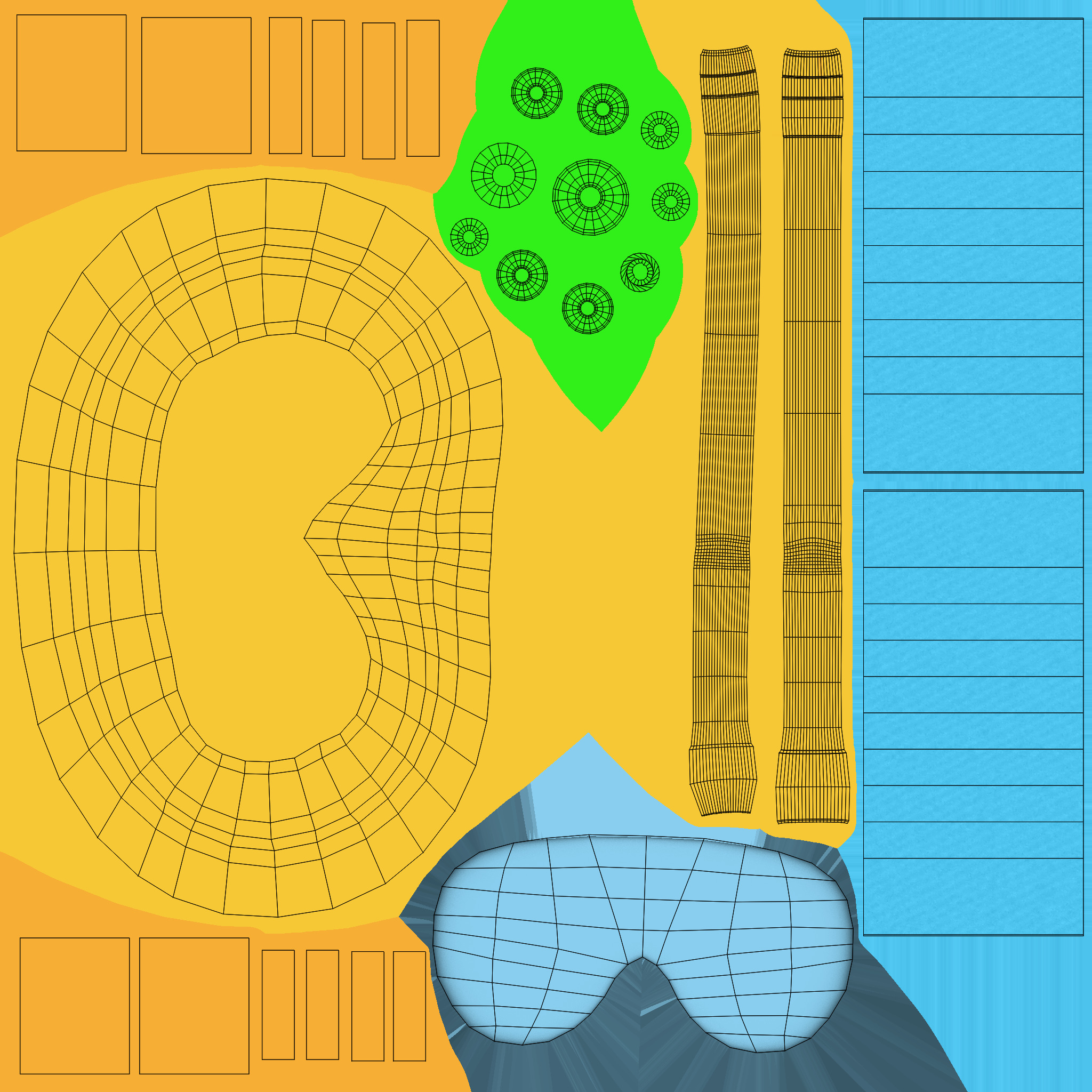 Low-Poly Driving Mask 01 Low-poly 3D model_8