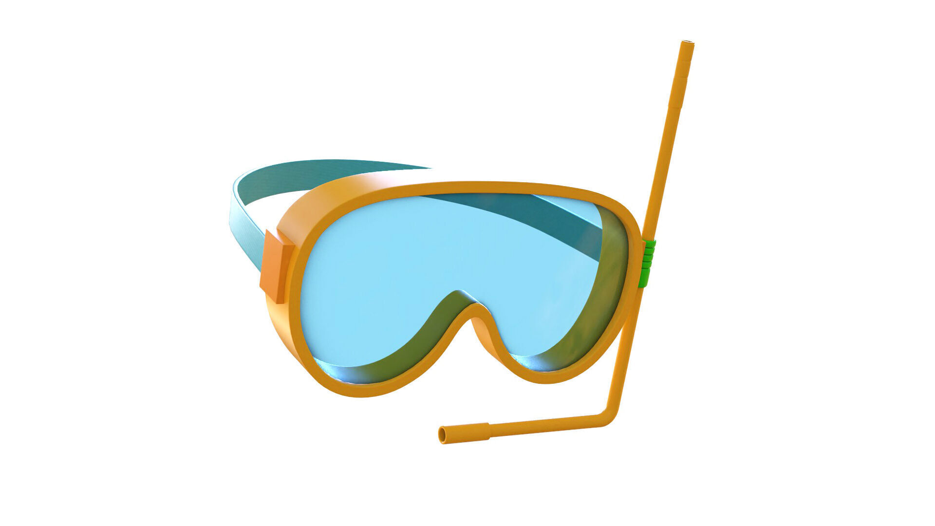 Low-Poly Driving Mask 01 Low-poly 3D model_5