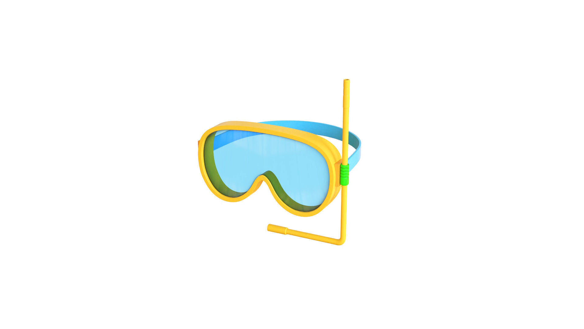 Low-Poly Driving Mask 01 Low-poly 3D model_1