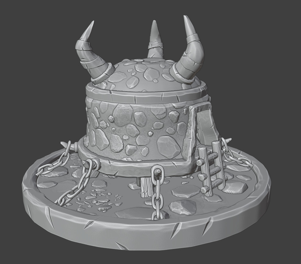 Modular warehouse 3D print model_6