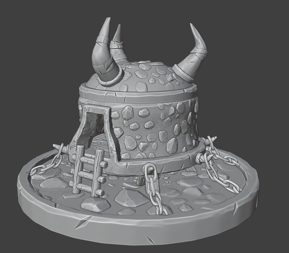 Modular warehouse 3D print model_9