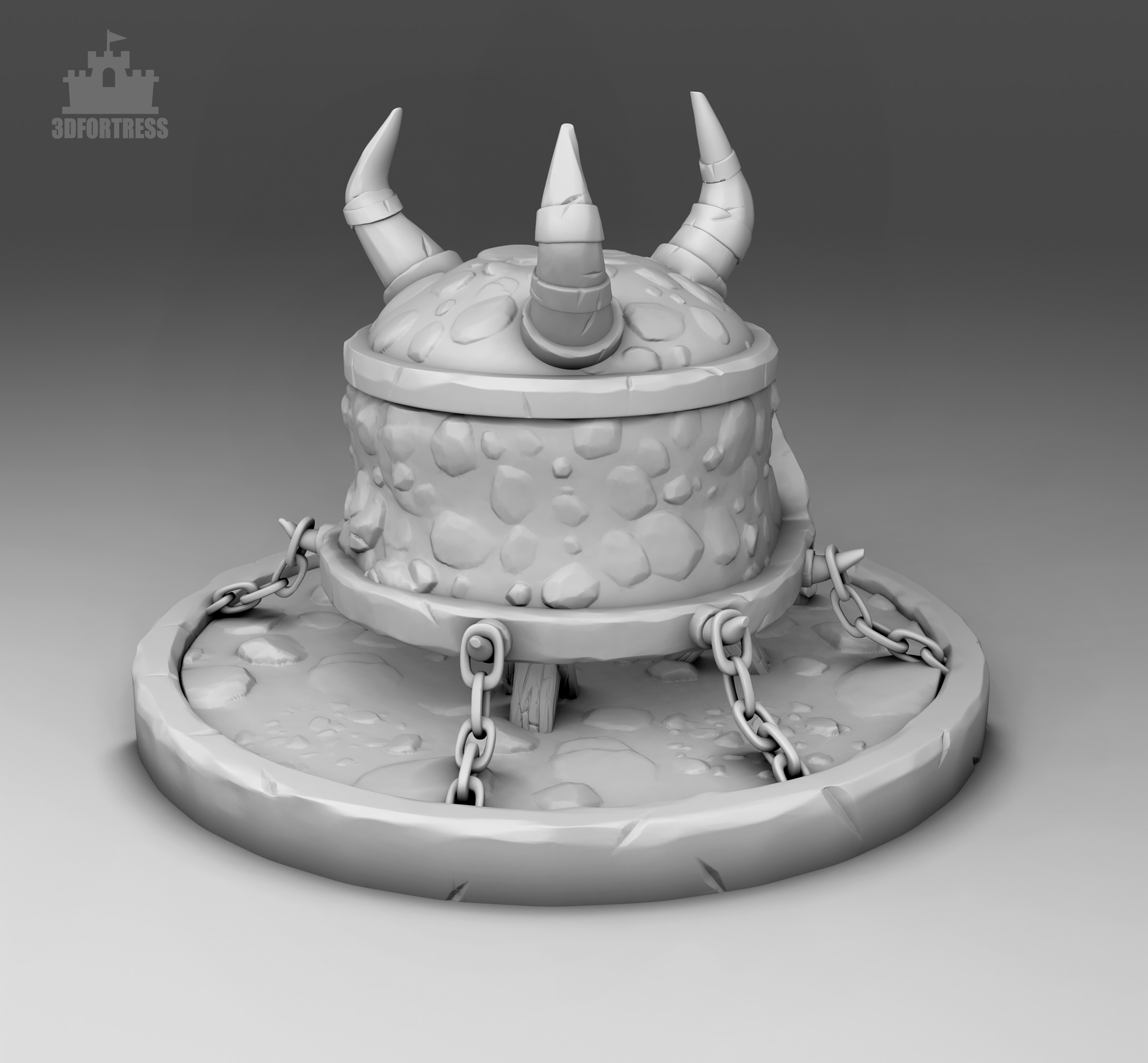 Modular warehouse 3D print model_1