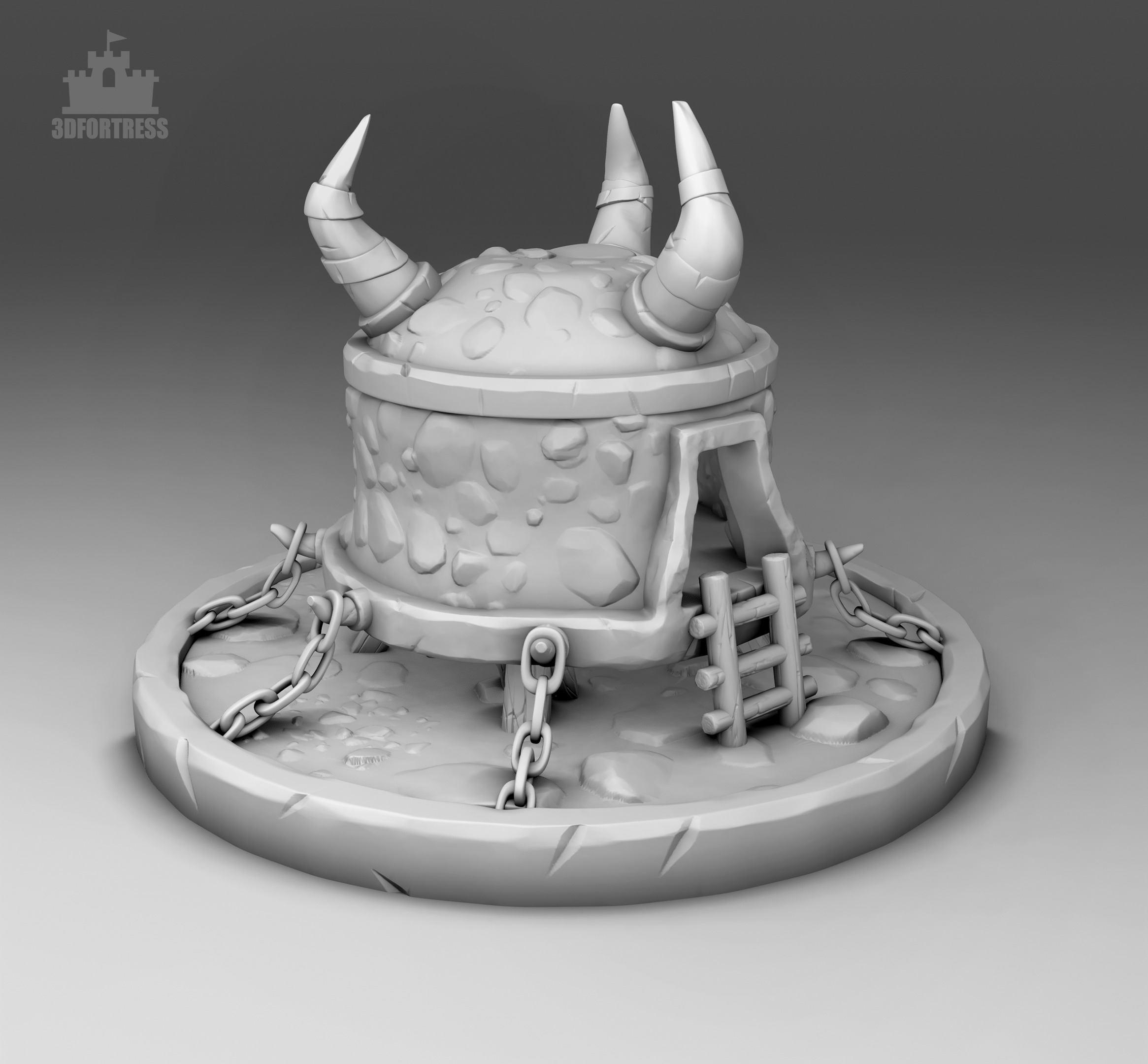 Modular warehouse 3D print model_2