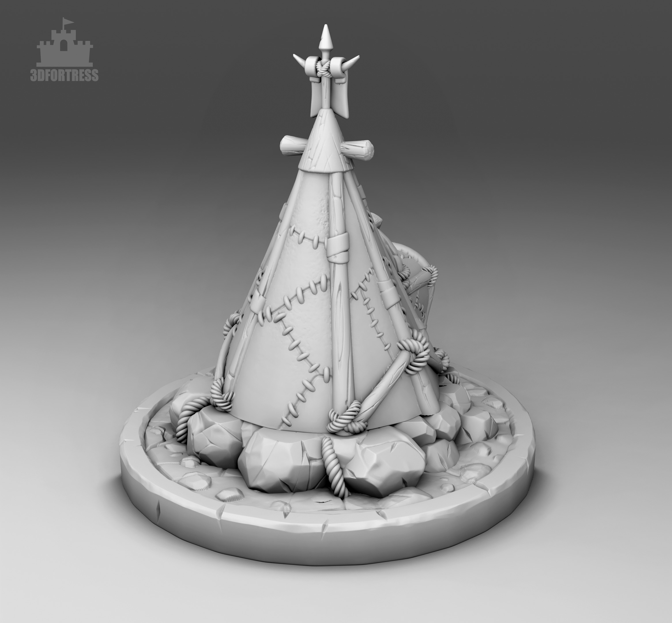 Modular tent 3D print model_3