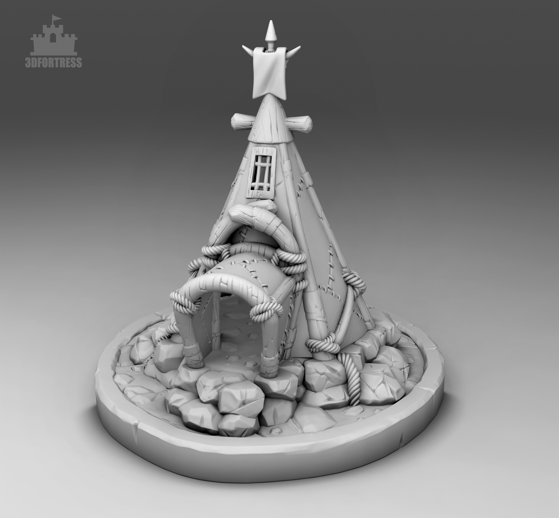 Modular tent 3D print model_2