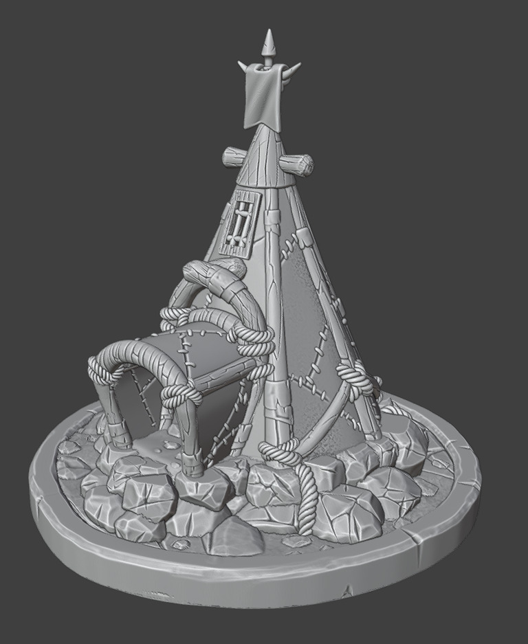 Modular tent 3D print model_8