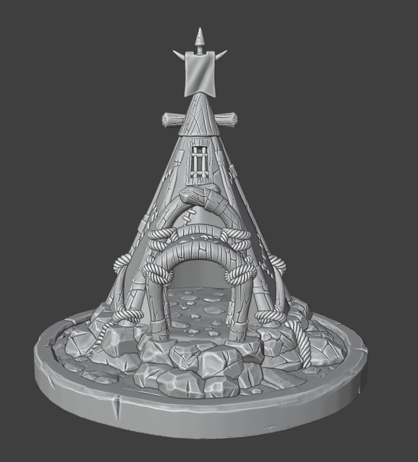 Modular tent 3D print model_13