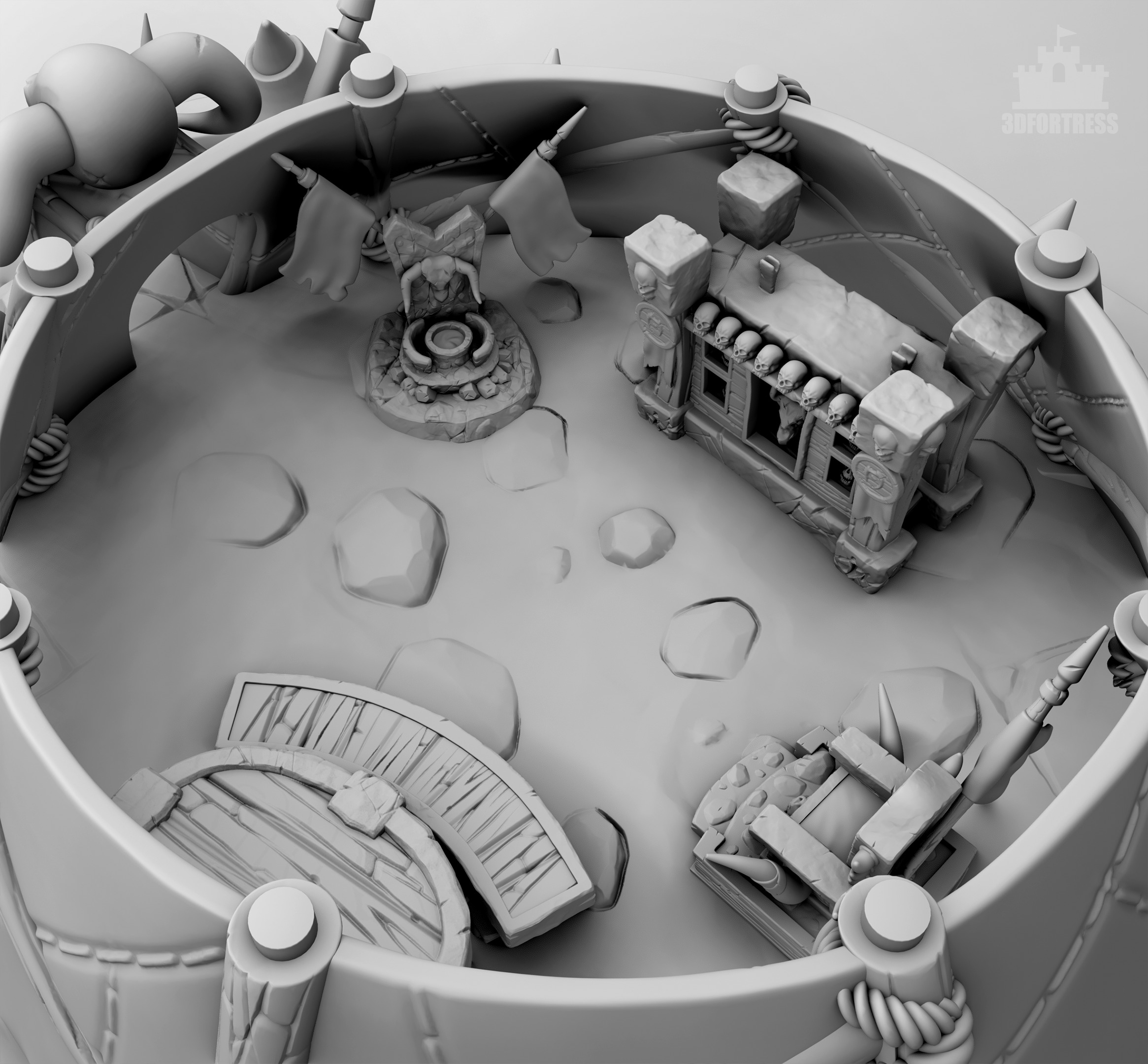 Modular Leaders Tent 3D print model_6