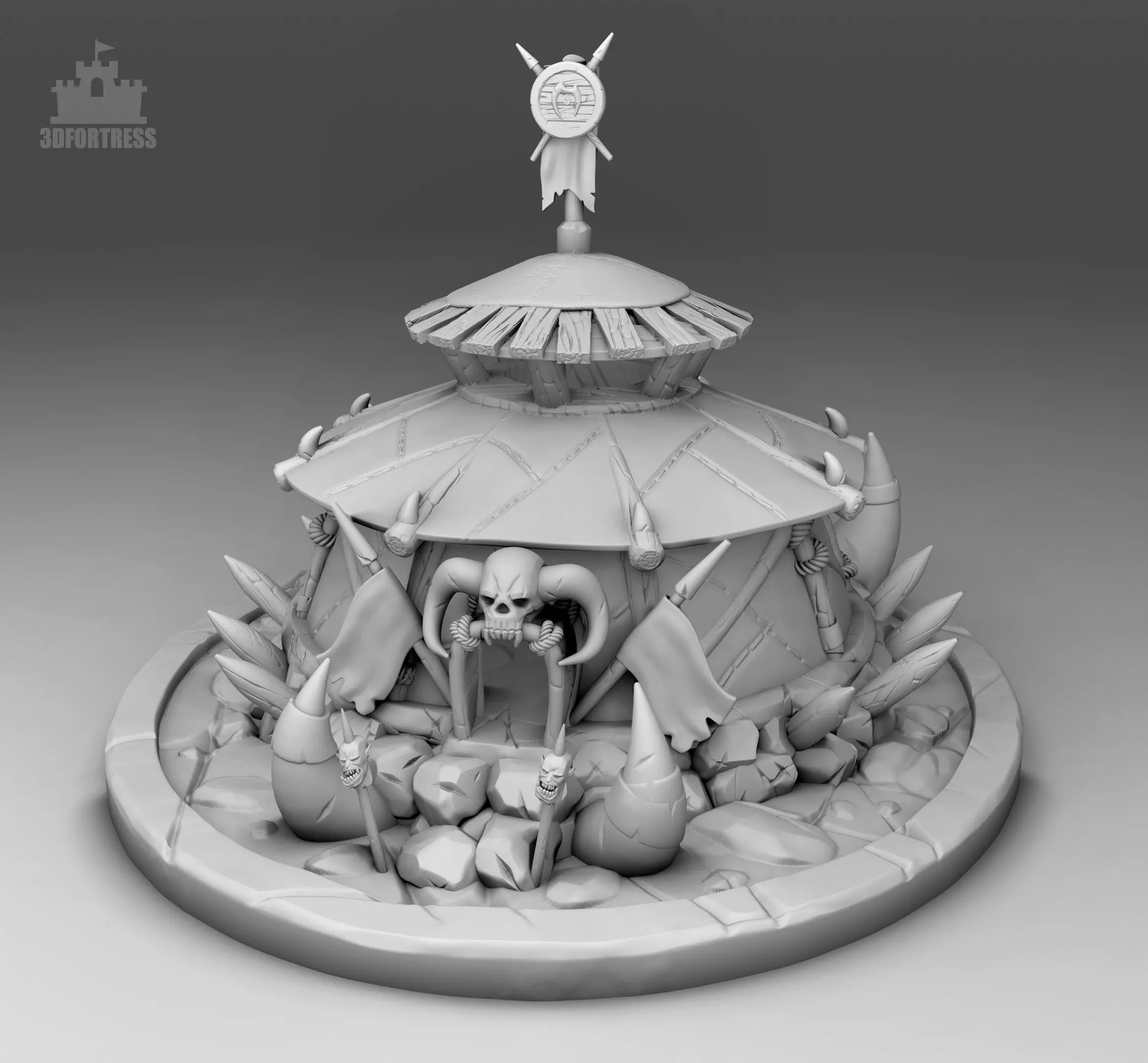 Modular Leaders Tent 3D print model_0