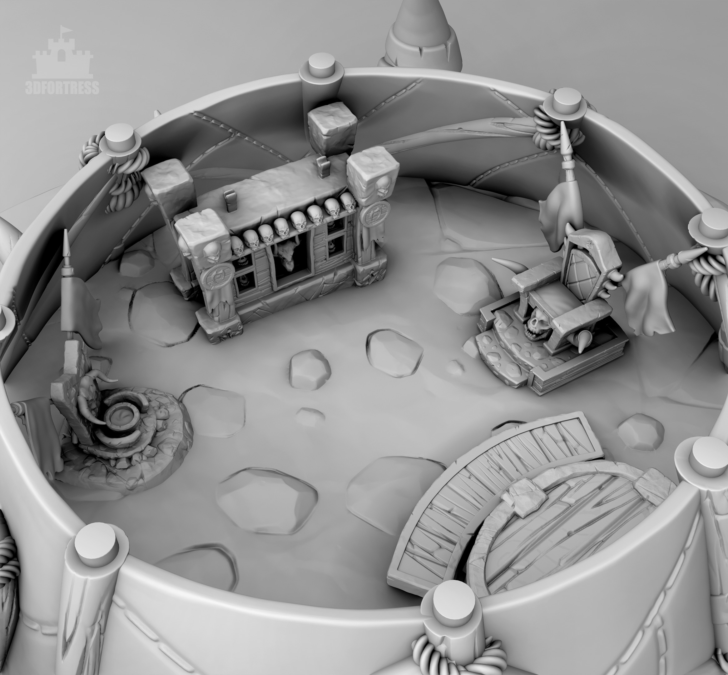 Modular Leaders Tent 3D print model_5