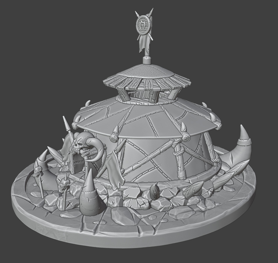 Modular Leaders Tent 3D print model_10