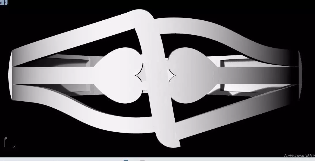 plain ring 3dm file 3D print model