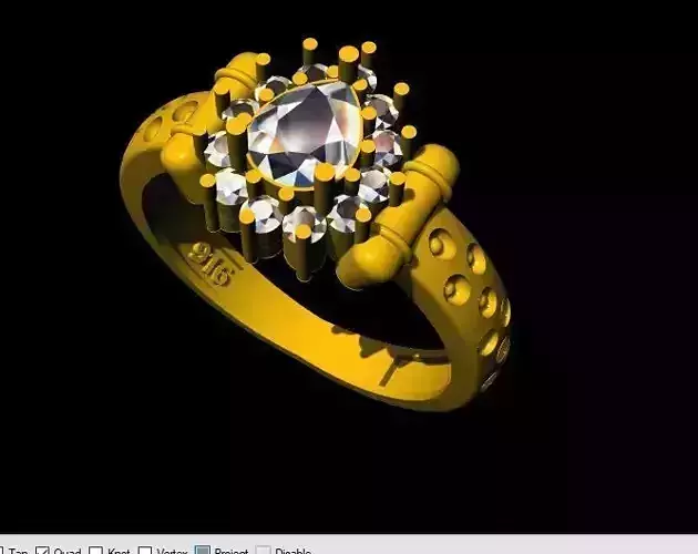 cluster ring 3dm file