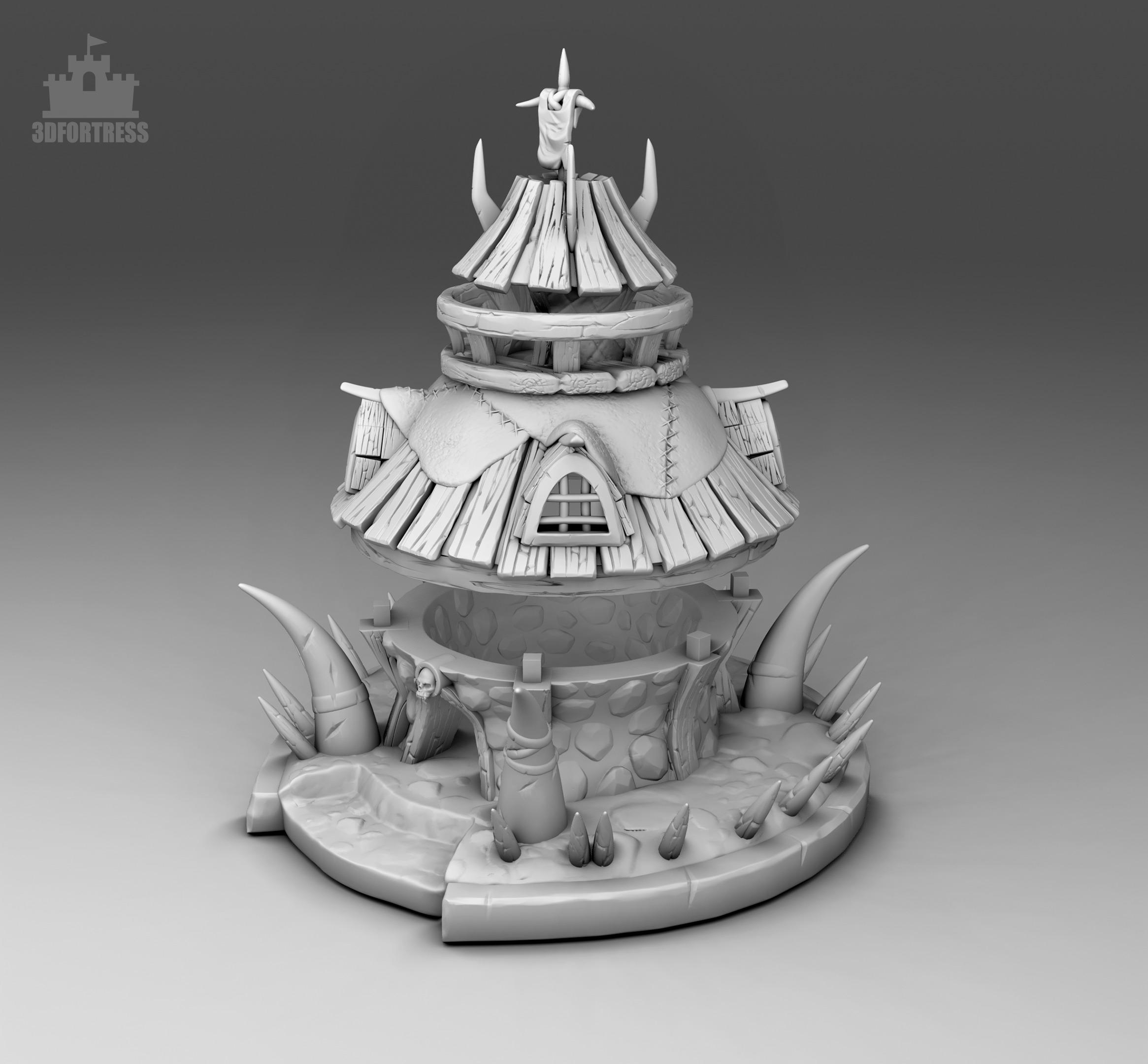 House 1 3D print model_3