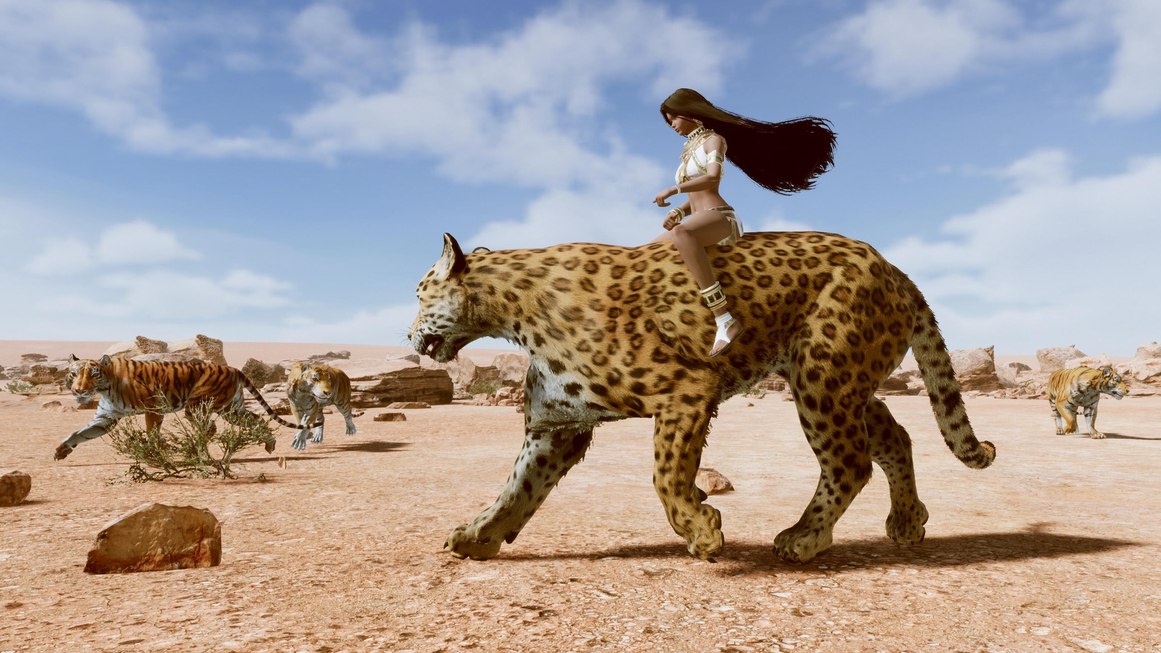 Cougar  - Panther - Jaguar - Leopard - Mountain Lion Low-poly 3D model_21