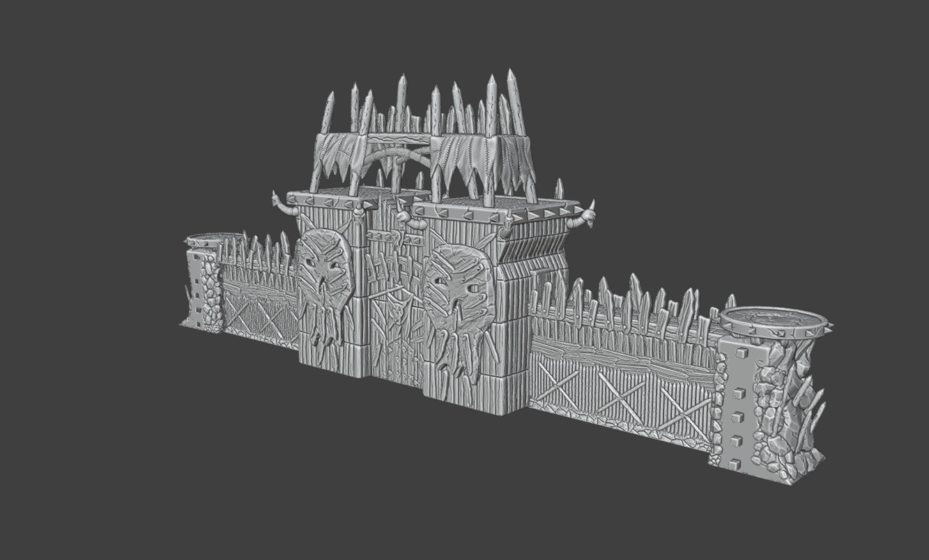 Fortress 3D print model_9