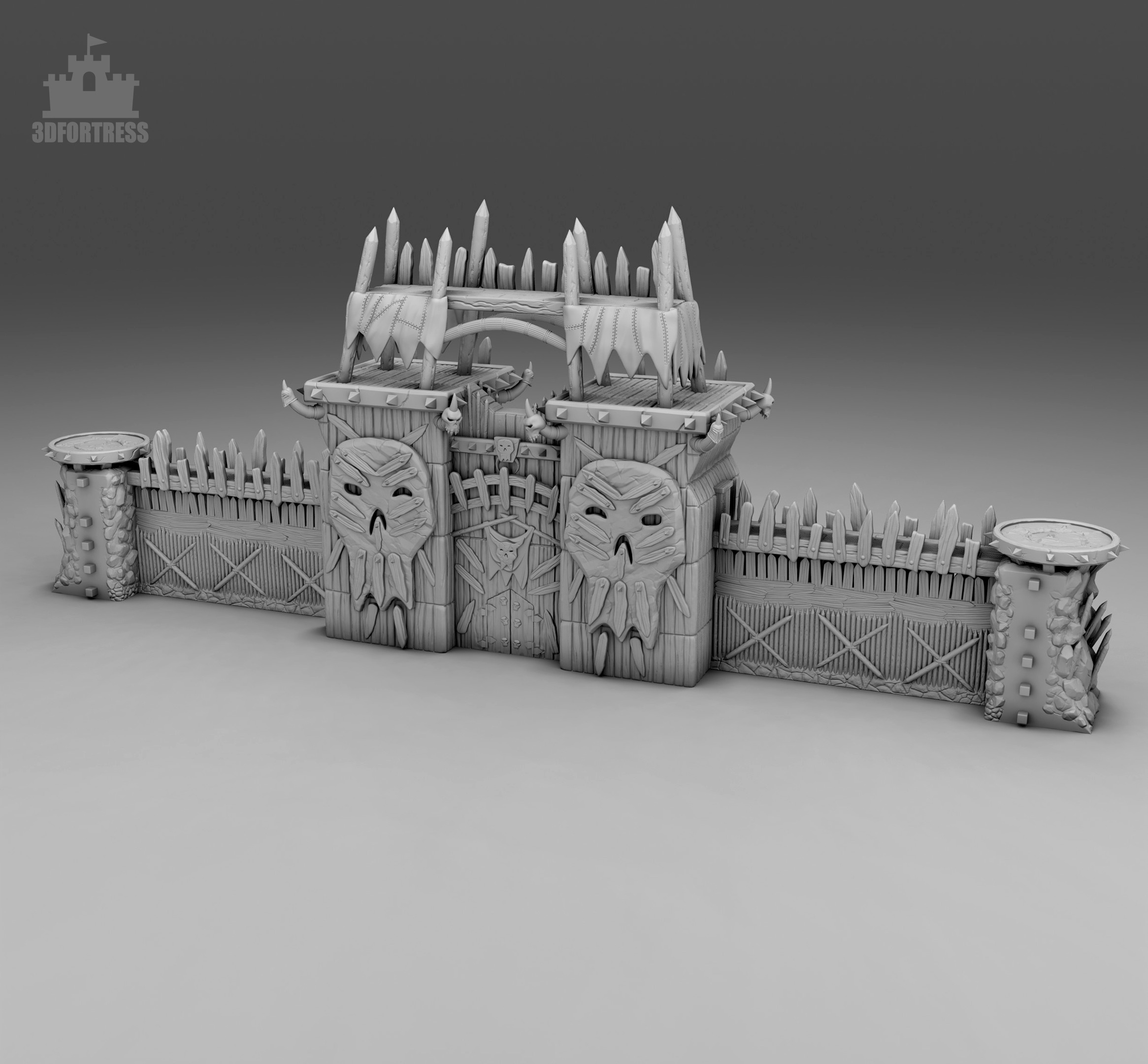 Fortress 3D print model_1