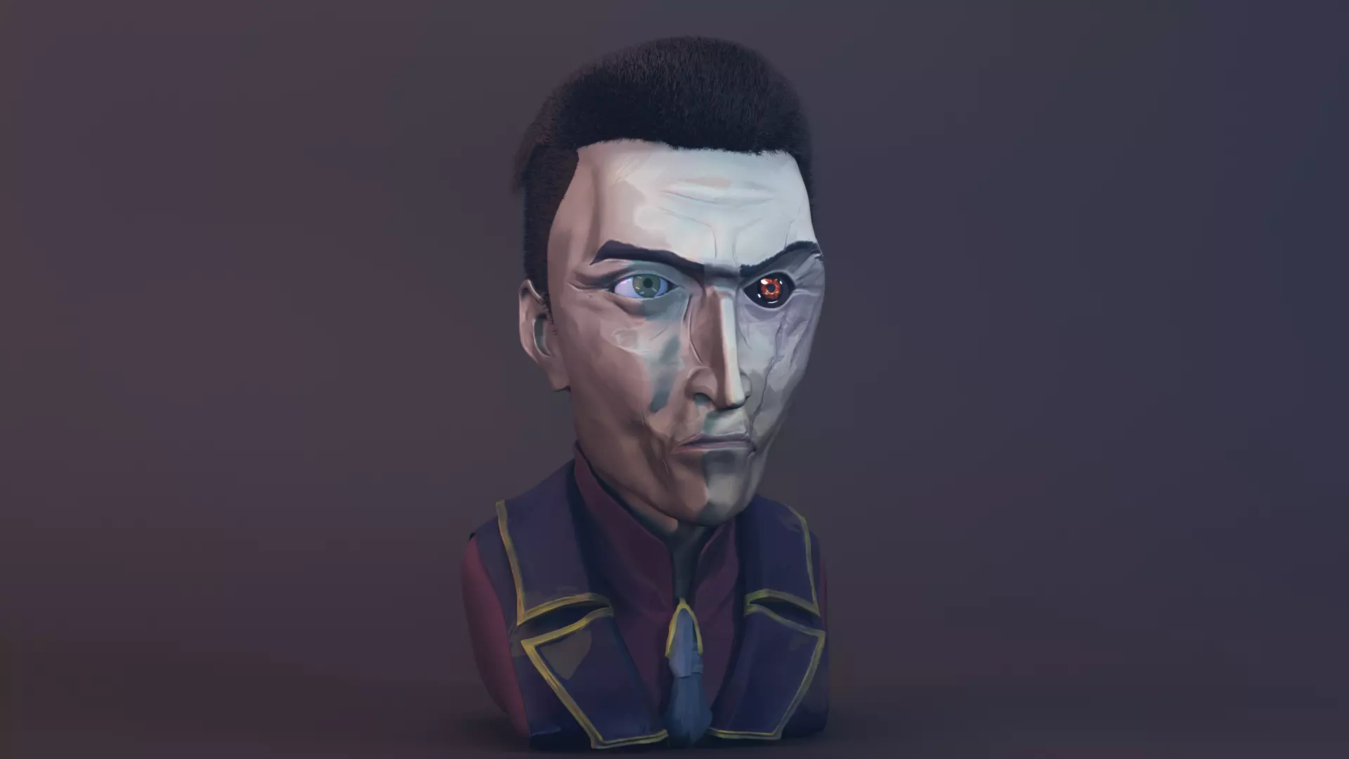 stylized character 3D model_0
