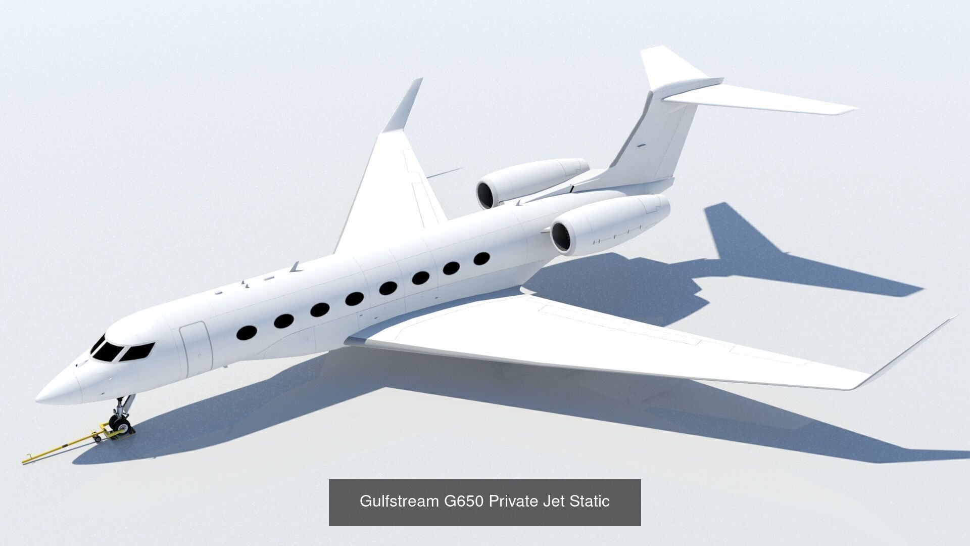 Private Jet Static Low Poly Collection _4