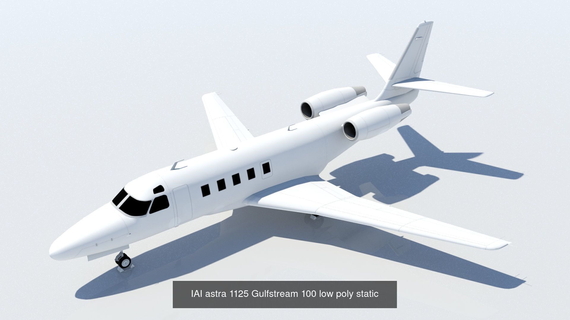 Private Jet Static Low Poly Collection _2