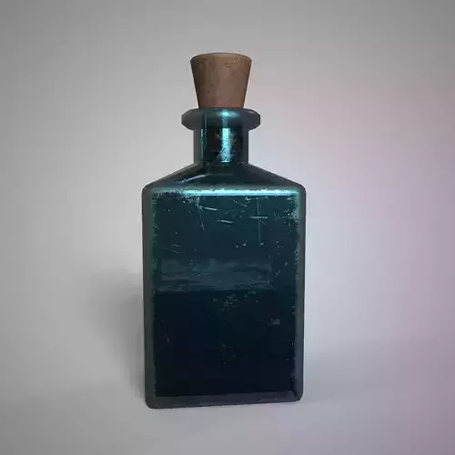 Black Fantasy Potion Dark Magic Elixir 3D Model
