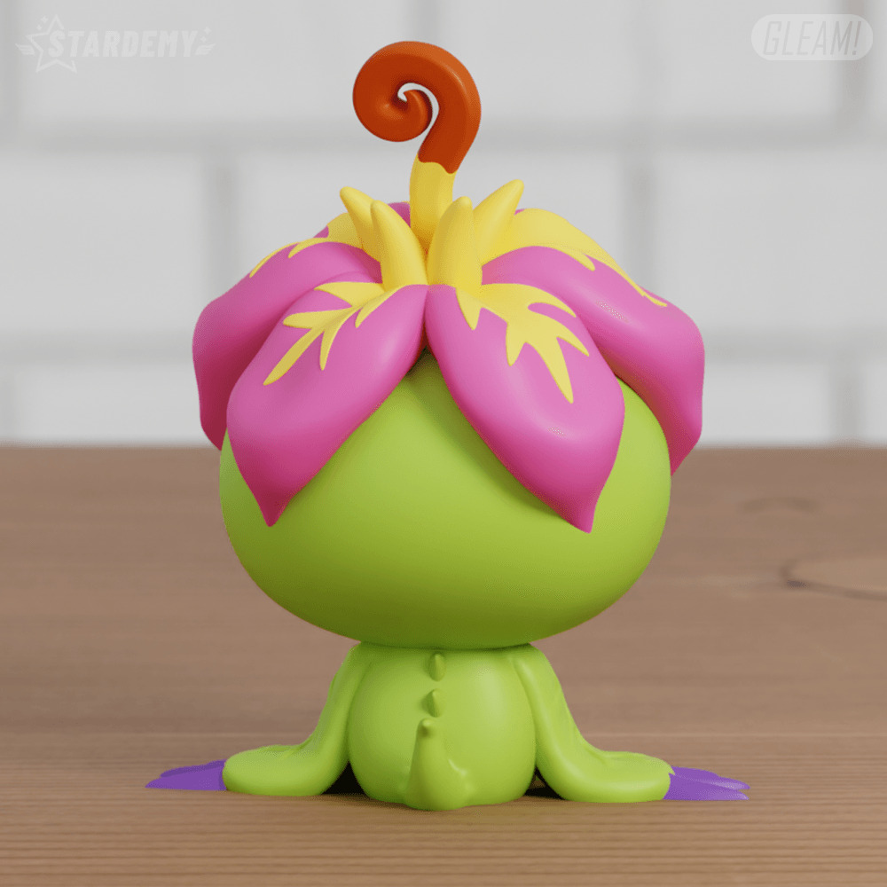 Palmon Chibi 2 Models Digimon Fanart Easy Print 3D print model_5